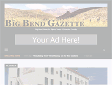 Tablet Screenshot of bigbendgazette.com
